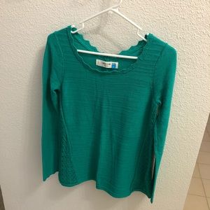 Anthropologie Sparrow Sweater w/ Crochet Detail